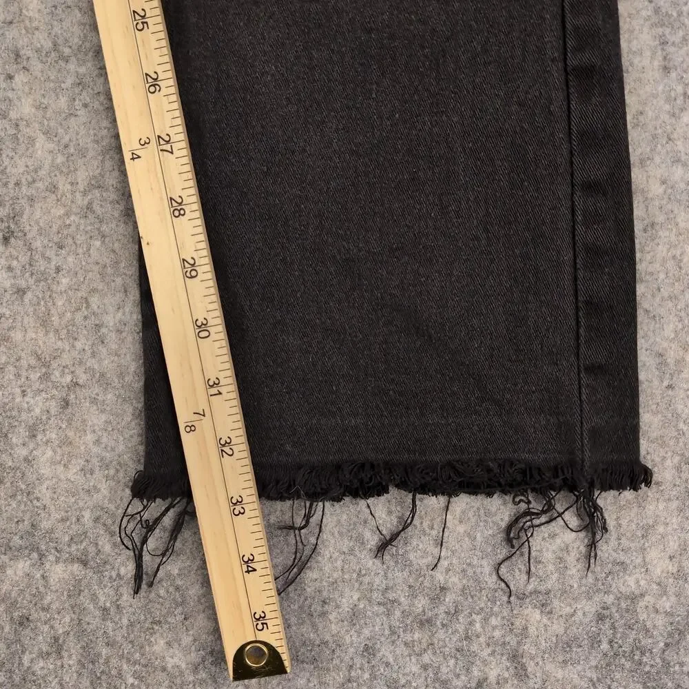 Waimea Jeans Mens 40x36 Black Stacked Fit Skinny Distressed Stretch Cotton